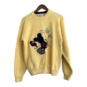 The Disney Store Vintage Mickey Mouse Golf Sweater